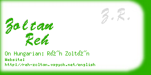 zoltan reh business card